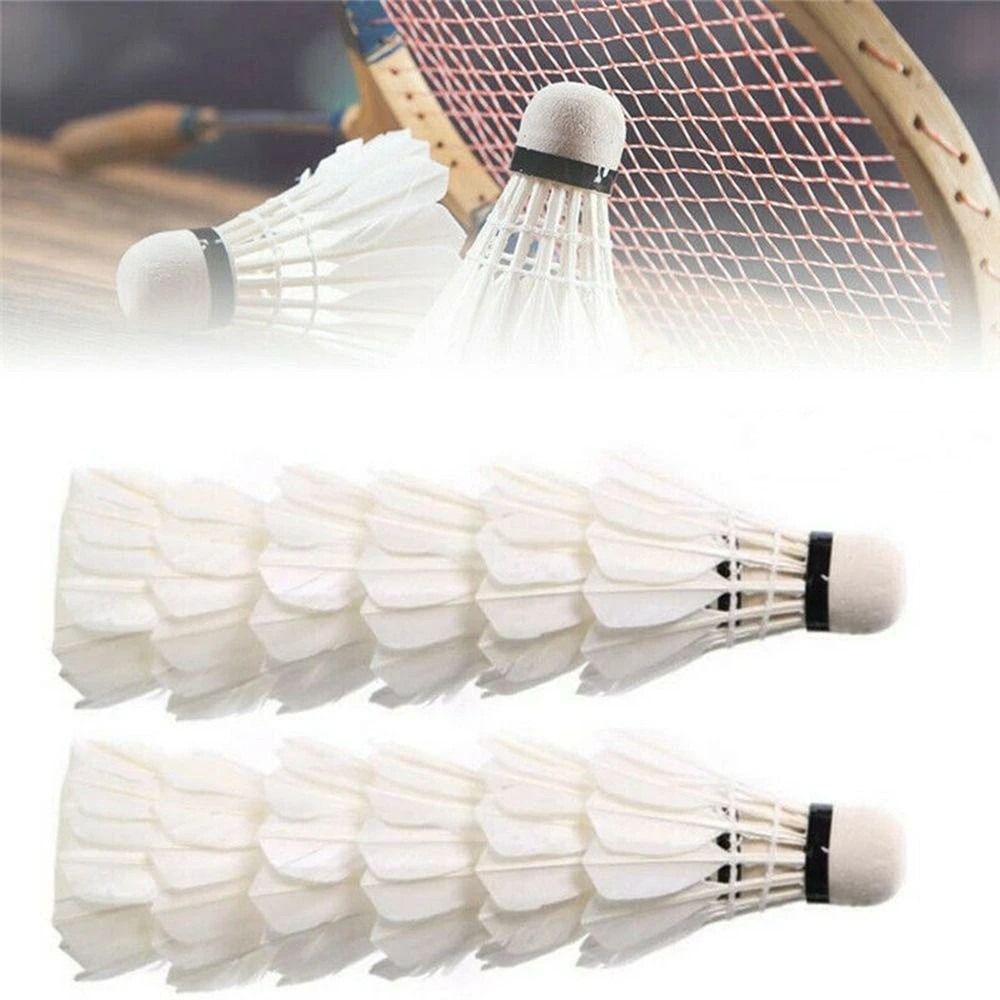 3/6/12 unidades de nuevas bola - Feather Shuttlecock reseña y precio
